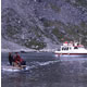 Unloading the Ketil in Eagle Bay, Pamiagdluk