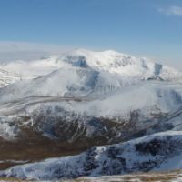 The Glyders (left) and Snowdon group from Moel Eilio summit (Andy Stratford)