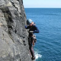 Katharine on "Dorna" at Tater Du (Roger Dyke)