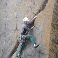 Roger on Diagonal Crack, Porth Clais (Virginia Castick)