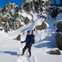 Harold below Castle of the Winds, Glyder Fach (Sean Kelly)