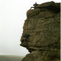 Scumbag and James on Chequers Buttress (James Richardson)