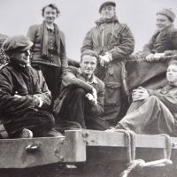 07 Len Stubbs and KMC pals - Lens lorry en route to Irish Row, Coniston, 1950s (Derek Seddon Collection)