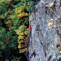 Alf on Spin-up - Falcon Crag - Borrowdale 1973 (Sean Kelly)