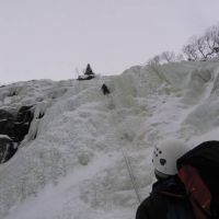 Craig on the 2nd pitch of Trapfoss (Rob Allen)