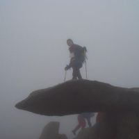 The cantilever stone on Glyder Fach (Alan Wylie)