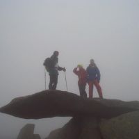 The cantilever stone on Glyder Fach (Alan Wylie)