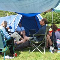 Relaxing at the campsite (Vicky Lee)