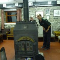 Margaret hiding behind the stove (Virginia Castick)