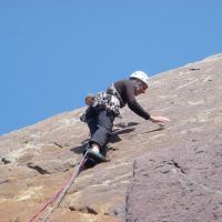 Dave W on Brown Slab (Porth-y-Ffynnon) (Dave Shotton)