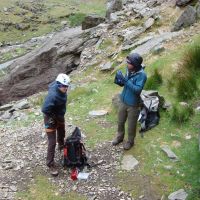 James & Carolyn at Clogwyn y Grochan (Dave Shotton)