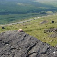 Al tops out on Amen (Pule Hill) 1 (Dave Shotton)