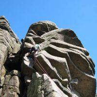 Jim on Flying Buttress (Roger Dyke)