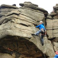 Dan on Gargoyle Buttress (Dave Dillon)