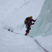 Andy, P4 of Fabrikkfossen (WI3) (Jim Symon)