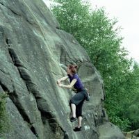 Heather on Three Pebble Slab (Andrew Croughton)