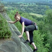 Heather on Three Pebble Slab (Andrew Croughton)