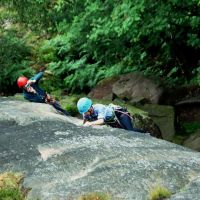 Sheena on Three Pebble Slab (Andrew Croughton)