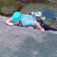 Sheena on Three Pebble Slab (Dave Dillon)