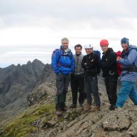 Dave W., Dave L., Trish, Mark and Midge (Roger Dyke)