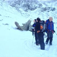 Assessing routes on Bidean nam Bean (Emily Pitts)