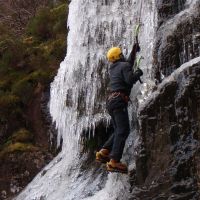 Gareth on Lost Valley ice (Colin Maddison)