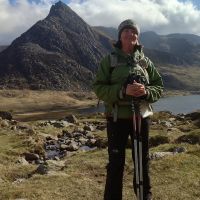 Jo Stratford descending Carnedd Dafydd towards Tryfan (Emily Pitts)