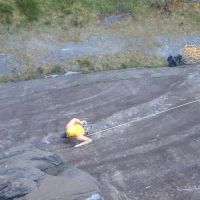 Maintaining composure after the crux (Dave Wylie)