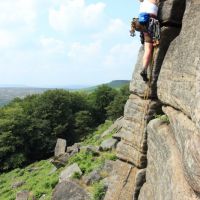 Adele on Pillar Arete (Dave Dillon)