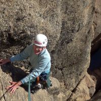 Roger on Wolverine Chimney (Dave Wylie)