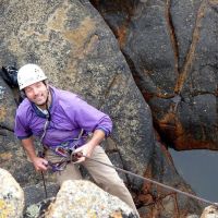 Jim the happy abseiler (Dave Wylie)