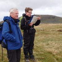 Chris Thickett and Anna Reeves navigating - Levers Hawse (Dave Wylie)