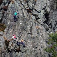 Emily Pitts setting out on the lead - Wallabarrow (Dave Wylie)