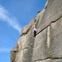 This is fun! Emma on or in Brown's Crack (Colin Maddison)
