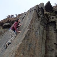 Alex bouldering (Dave Wylie)