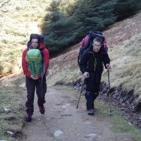 The walk in to CIC hut (Jo Sayers)