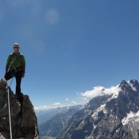 Steve on one of the nine Pinnacles (Andy Stratford)