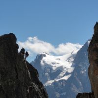 Jim, Meirion and James about to start one of the big abseils (Andy Stratford)