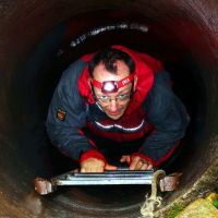 HC - Andy emerging from Ireby Fell Cavern (Dave Wylie) (Dave Wylie)