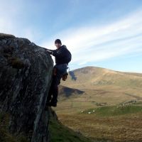 James playing on a rock (Dave Wylie)