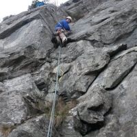 Jim on Terminal Buttress (Gareth Williams)