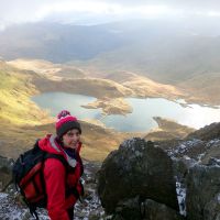 Christine on Crib Goch (Dave Wylie)