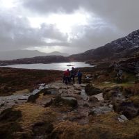 Andy  Stu  Merion and Laura at Llyn y Foel (Dave Wylie)