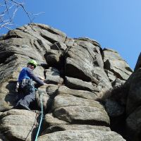 Andy on Broken Buttress (Dave Wylie)