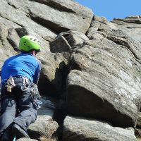 Andy on Broken Buttress (Dave Wylie)