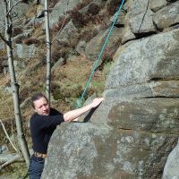 Laura on Broken Buttress (Dave Wylie)