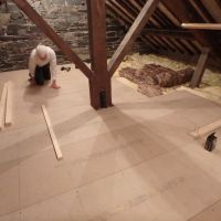 Newly boarded area in loft (Dave Shotton)