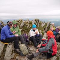 Please give me some food Jo! - atop the Old Man, Coniston. (Colin Maddison)