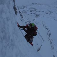 Andy leading P2 The Curtain (Bob Milward)