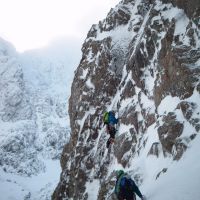 Steve Graham tackling Right Hand Chimney (IV 4) (Colin Maddison)